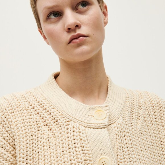 Babaa cotton cardigan no8 natural - Picture 3 of 8